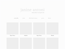 Tablet Screenshot of janineantoni.net